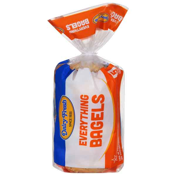 Dairy Fresh Everything Bagels, 5ct