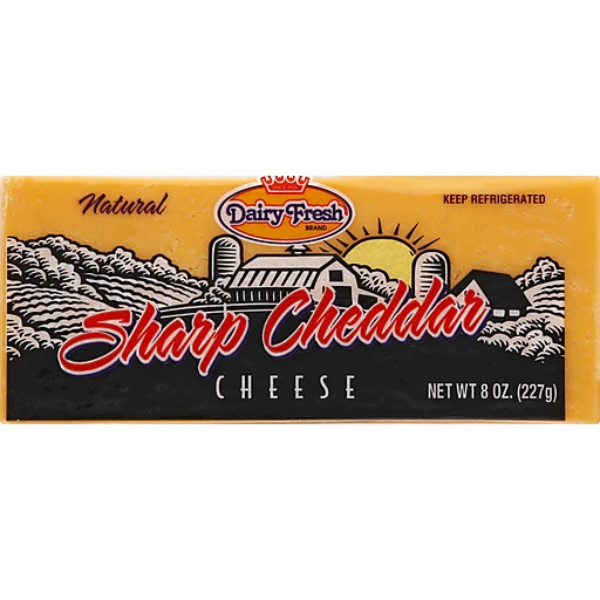 Dairy Fresh Sharp Cheddar Cheese Bar 8oz