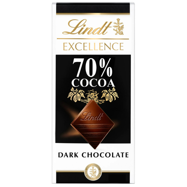 Lindt 70% Cocoa Dark Chocolate Bar 3.5oz