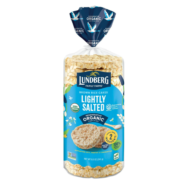 Lundberg Brown Rice Cakes Lightly Salted 8.5oz