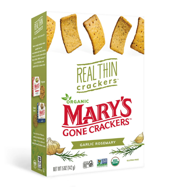 Mary's Gone Crackers Thins Garlic Rosemary 5oz