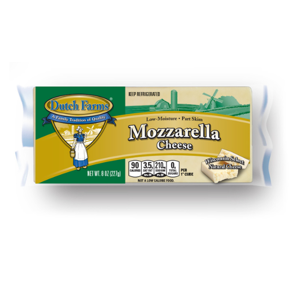 Dutch Farms Mozzarella Cheese Block 8oz