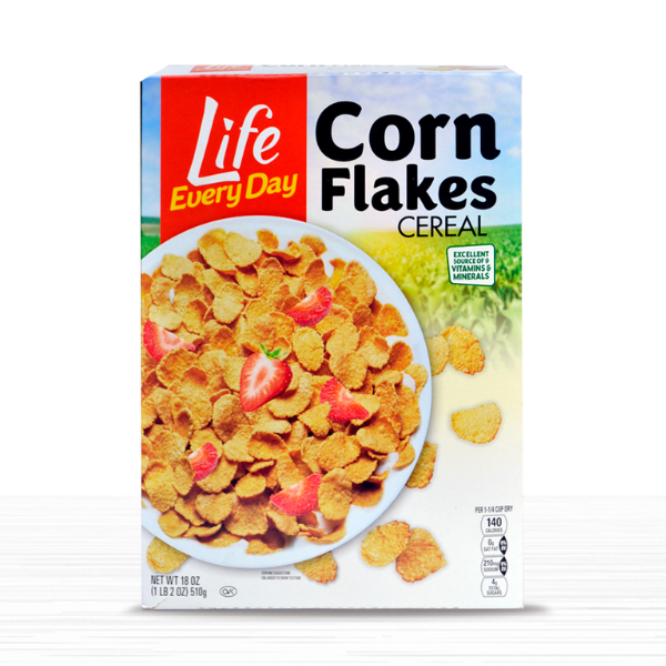 Life Every Day Corn Flakes Cereal 18oz