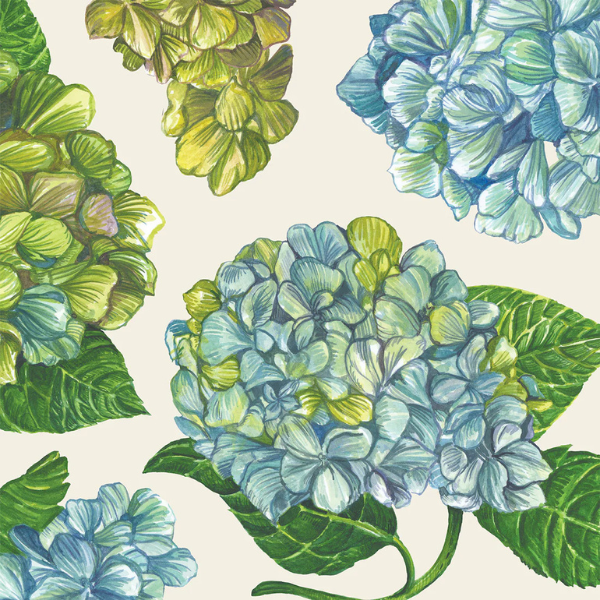 Hydrangea Cocktail Napkins 20pk