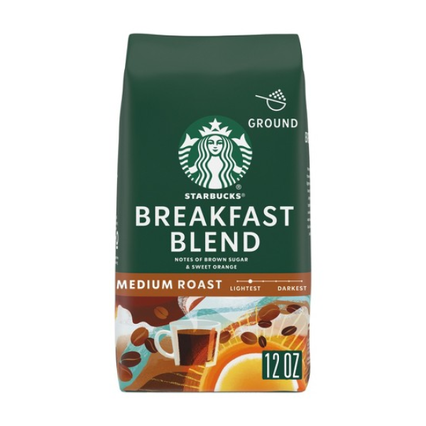 Starbucks Breakfast Blend Medium Ground Coffee 12oz