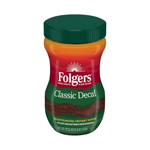 Folgers Classic Decaf Instant Coffee 8oz