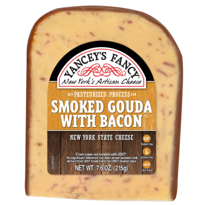 Yancey's Fancy Smoked Gouda with Bacon Cheese 7.6oz