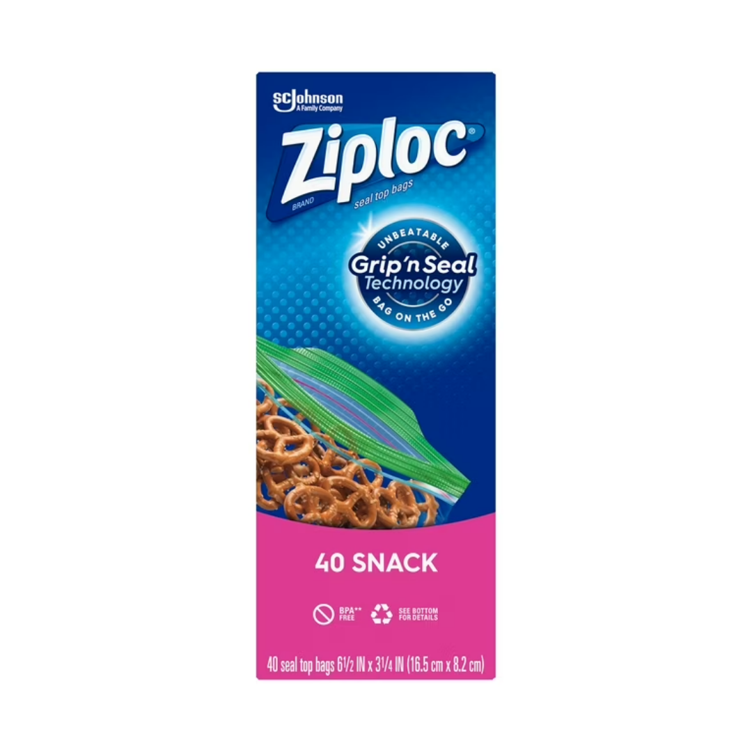 Ziploc Snack Bags 40ct