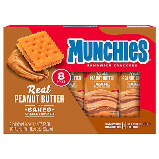 Munchies Peanut Butter on Cheese Sandwich Crackers 8ct