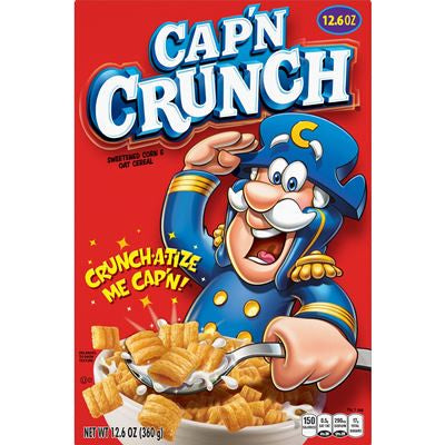 Cap'n Crunch Cereal  Sweetened Corn & Oat Cereal 12.6oz