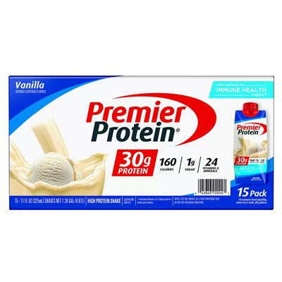 Premier Protein Vanilla Protein Shakes 11fl oz x 15