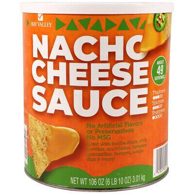 Bay Valley Nacho Cheese Sauce 6.6lb