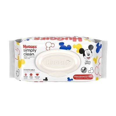 Huggies Simply Clean Wipes, Pop Top 64ct