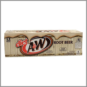 A&W Root Beer Zero Sugar Cans 12fl oz x 12