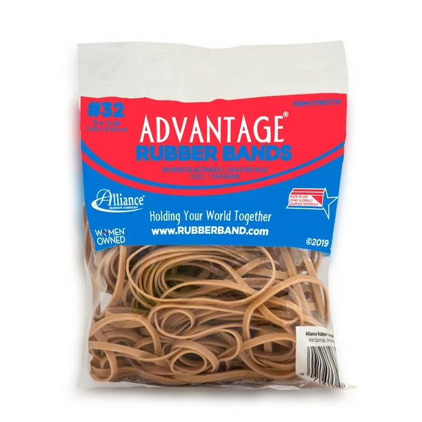 Alliance Size #32 Advantage Rubber Bands 2632A 2oz Bag 88 Bands