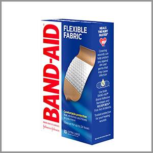 Band-Aid Flexible Fabric Extra Large Adhesive Bandages 10ct