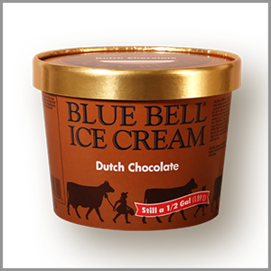 Blue Bell Dutch Chocolate Ice Cream 1/2gal