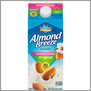 Blue Diamond Original Unsweetened Almond Milk 0.5gal