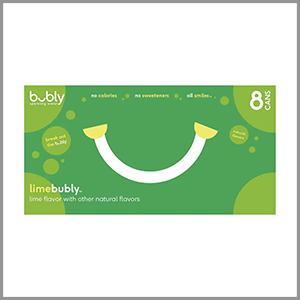 Bubly Lime Sparkling Water 12fl oz x 8