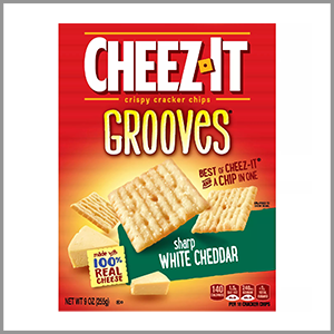 Cheez-It Grooves Sharp White Cheddar Crispy Cracker Chips 9oz