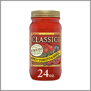 Classico Traditional Sweet Basil Pasta Sauce 24oz