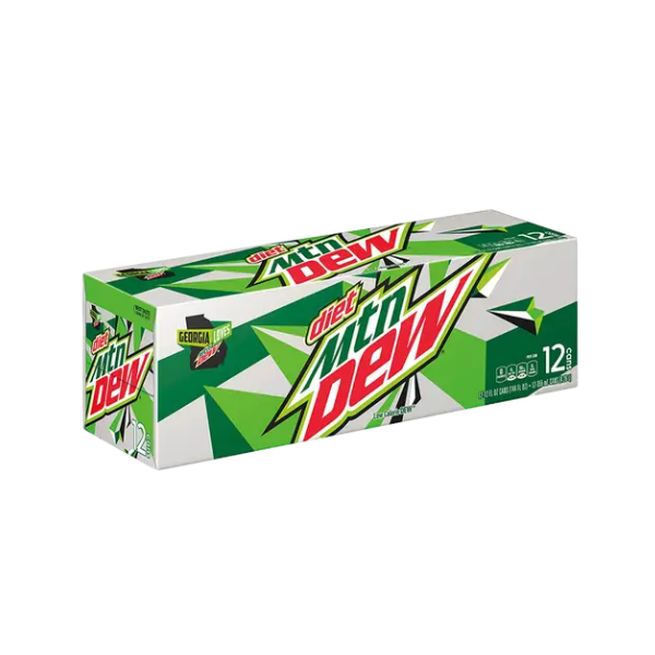 Diet Mountain Dew Cans 12 X 12oz