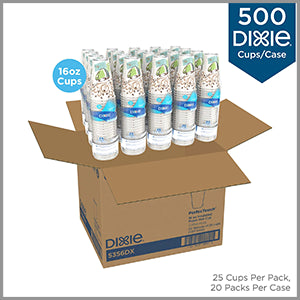 Dixie Coffee Cups 16fl oz x 500ct