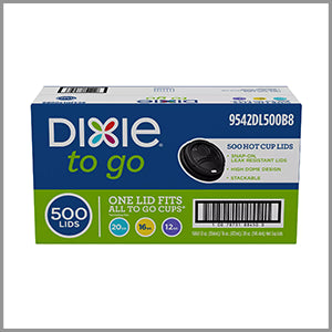 Dixie To Go Hot Cup Lids 500ct