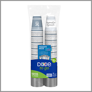 Dixie To Go Paper Cups & Lids 12fl oz x 20ct