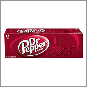 Dr Pepper Soda Cans 12fl oz x 12