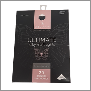 Elegante Ultimate Silky Matt Tights 20 Denier Navy M 2pk
