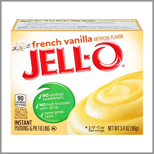 Jell-O Instant French Vanilla Pudding 3.9oz