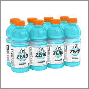 Gatorade Zero Glacier Freeze Sports Drink 20fl oz x 8