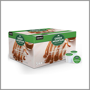 Green Mountain Coffee Caramel Vanilla Cream Flavored K-Cups 54ct