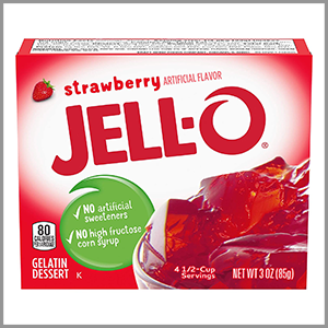 Jell-O Strawberry Gelatin 3oz