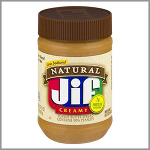 Jif Natural Creamy Peanut Butter 16oz