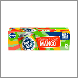 Kroger Mango Seltzer Water 12fl oz x 12