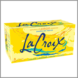 La Croix Lemon Sparkling Water Cans 12fl oz x 12