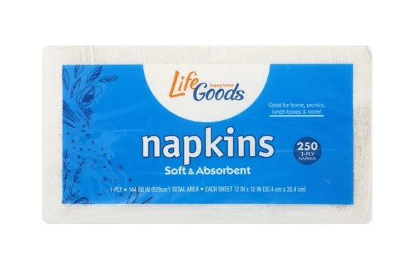 Life Goods Napkins 250ct