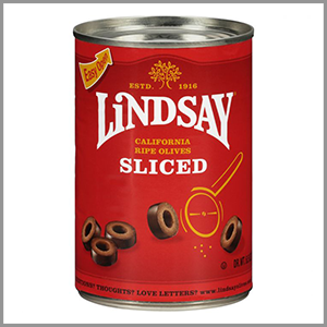 Lindsay Sliced Large Black Olives 6.5oz