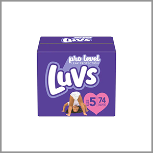 Luvs Size 5 Diapers  74ct