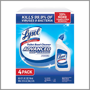 Lysol Power Toilet Bowl Cleaner 32oz x 4