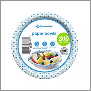 Member's Mark Paper Bowls 12oz x 200ct