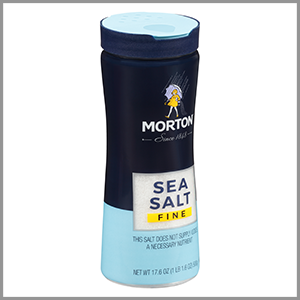 Morton Fine Sea Salt 17.6oz