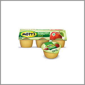 Mott's Unsweetened Applesauce 6ct 3.9oz