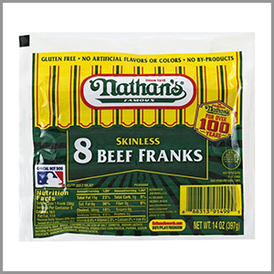 Nathan's Jumbo Beef Franks 5ct