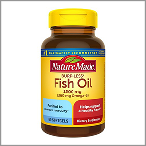 Nature Made 1200mg Burpless Fish Oil 60ct