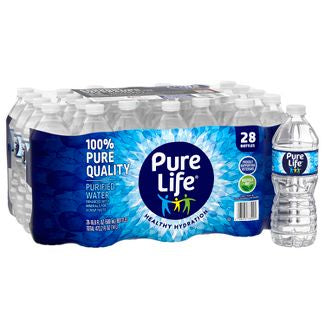 Nestle Pure Life Water Bottles 16.9fl oz x 28