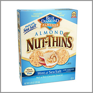 Blue Diamond Hint Of Sea Salt Nut Thins 4.25oz