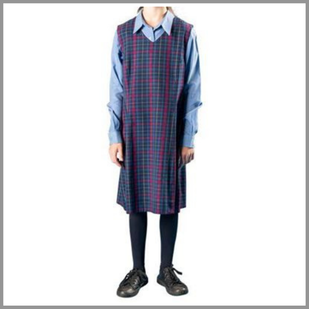 Pinafore Tartan Junior Size 14